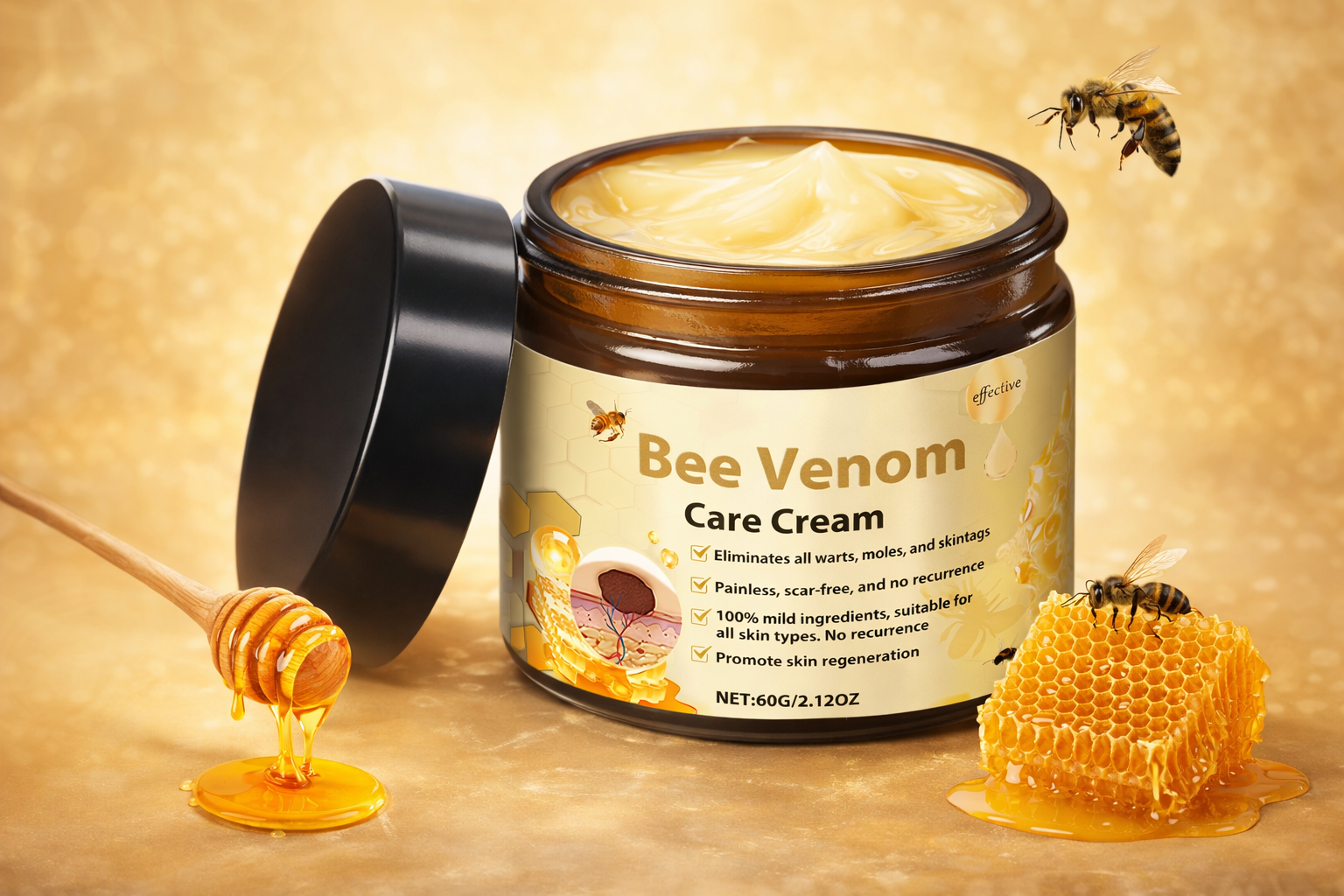 Crema reparadora de veneno de abeja 60g